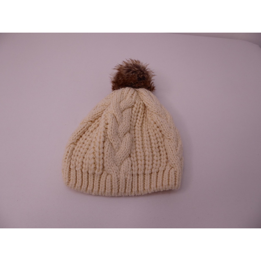 Gap Knitted Bobble Beanie Cream M/L
